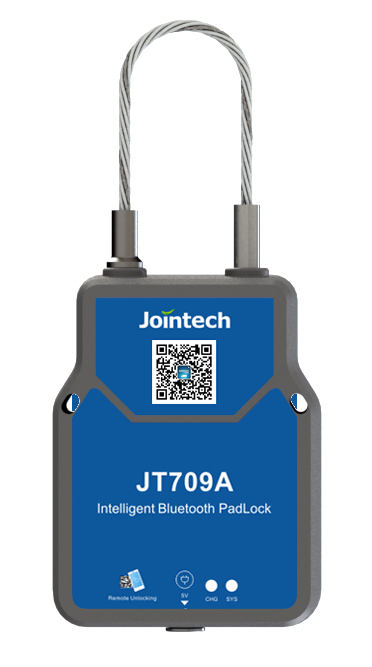 JT709A High-End Intelligent GPS Tracking Padlock with 4500mAh Battery and IP67 Waterproof for Container Cargo Security