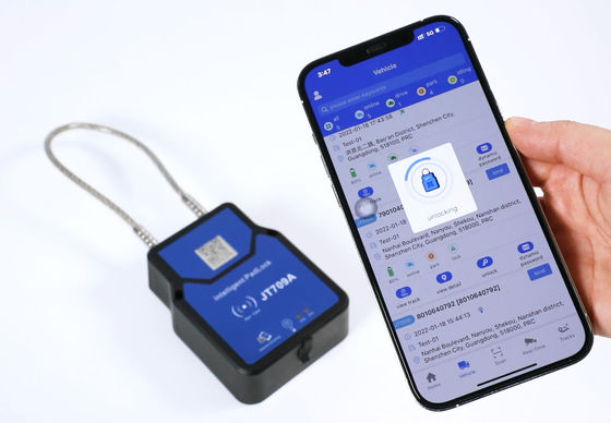 Emplacement en temps réel de camion de conteneur de Jointech JT709A dépistant la serrure intelligente de GPS